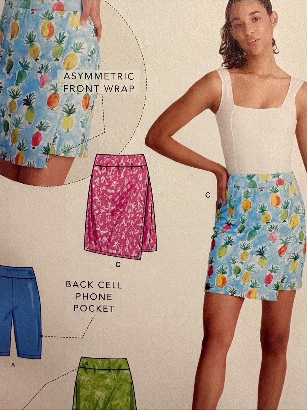 BN UNCUT SIMPLICITY 9336 H5 SEWING PATTERNS WRAP SKIRTS